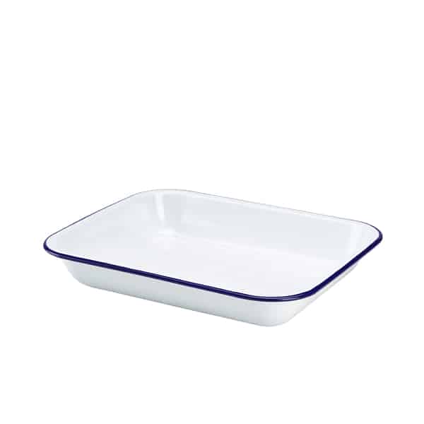 Enamel Baking Tray 31 x 25 x 5cm - Pack of 6