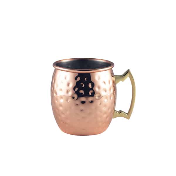 Barrel Copper Mug 40cl/ 14oz Hammered - Pack of 1