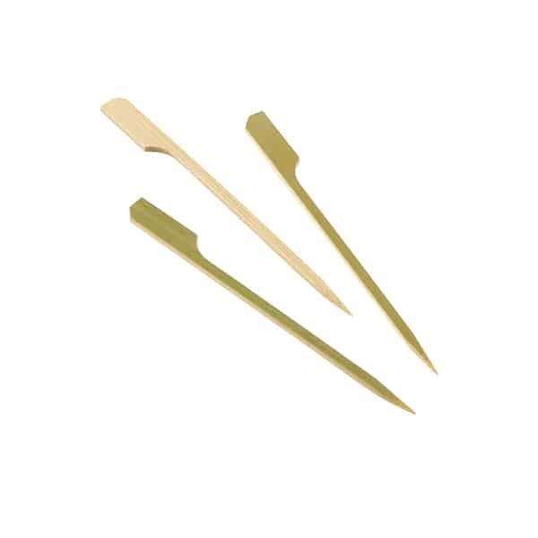Bamboo Gun Shaped Paddle Skewers 9cm/ 3.5" 100 Pcs- Pack of 1
