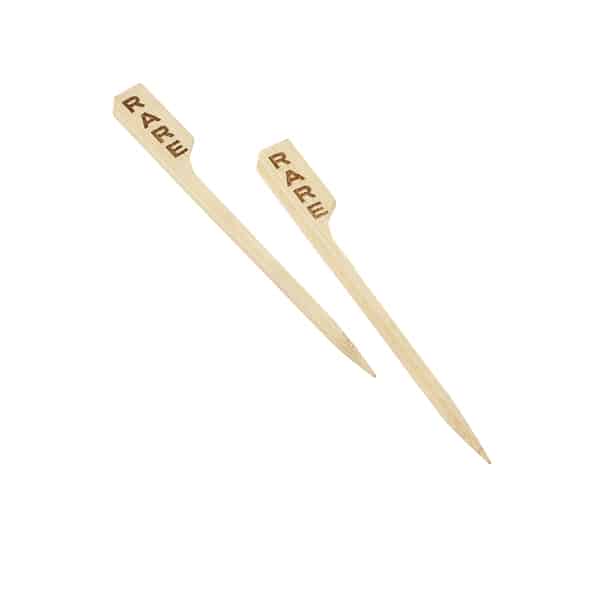 Bamboo Steak Markers 9cm/ 3.5" Rare 100 Pcs- Pack of 1