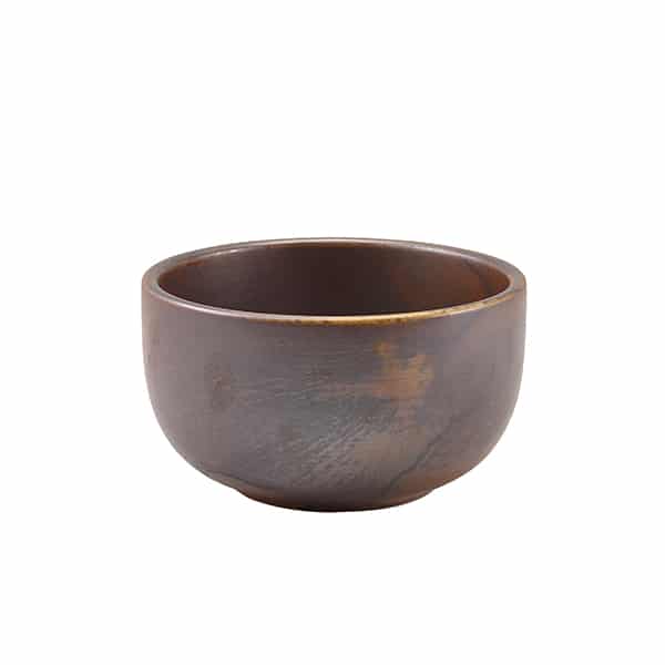 Terra Porcelain Rustic Copper Round Bowl 12.5cm - Pack of 6