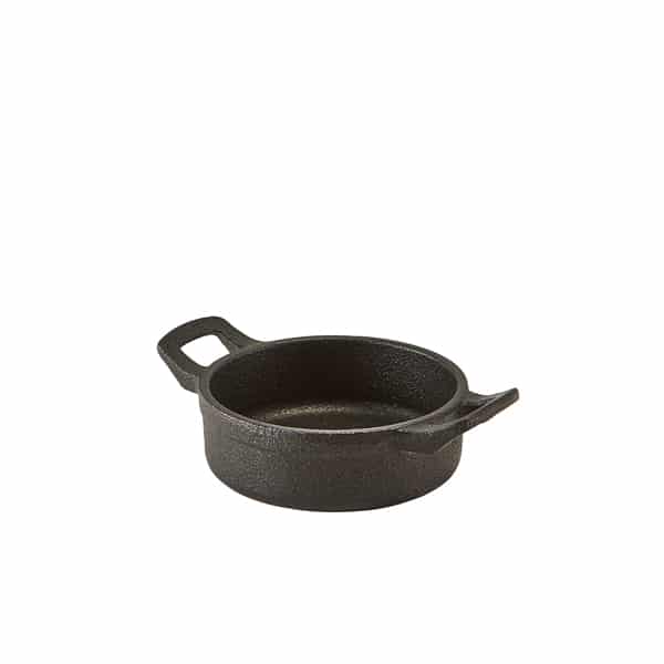 Mini Cast Iron Round Eared Dish 11 x 3.5cm - Pack of 6