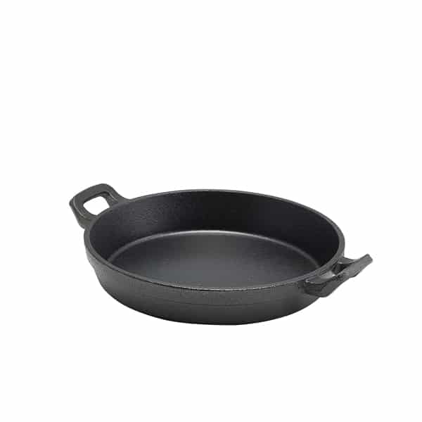 Cast Iron Round Eared Dish 18 x 3.4cm - Pack of 6