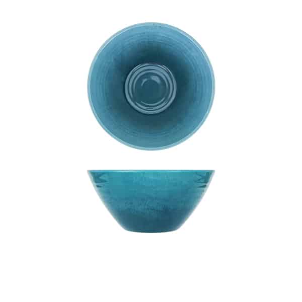 Light Blue Glazed Melamine Casablanca Bowl 20.5 x 9.5cm - Pack of 1