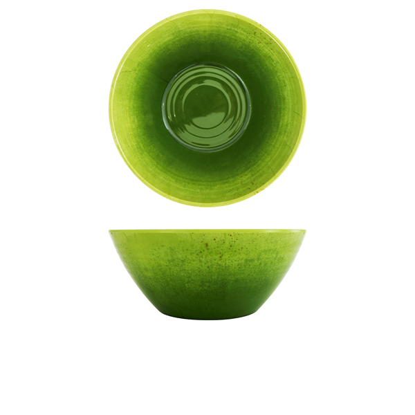 Light Green Glazed Melamine Casablanca Bowl 24.5 x 10cm - Pack of 1