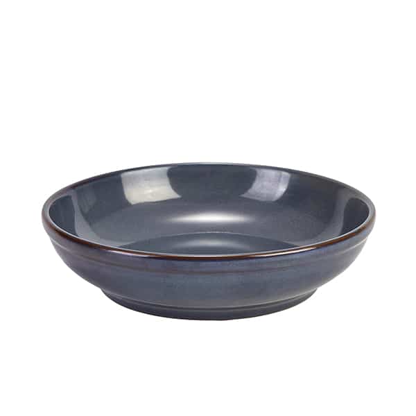 Terra Stoneware Rustic Blue Coupe Bowl 23cm - Pack of 6