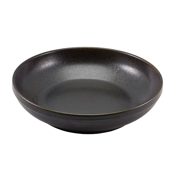 Terra Porcelain Black Coupe Bowl 27.5cm - Pack of 6