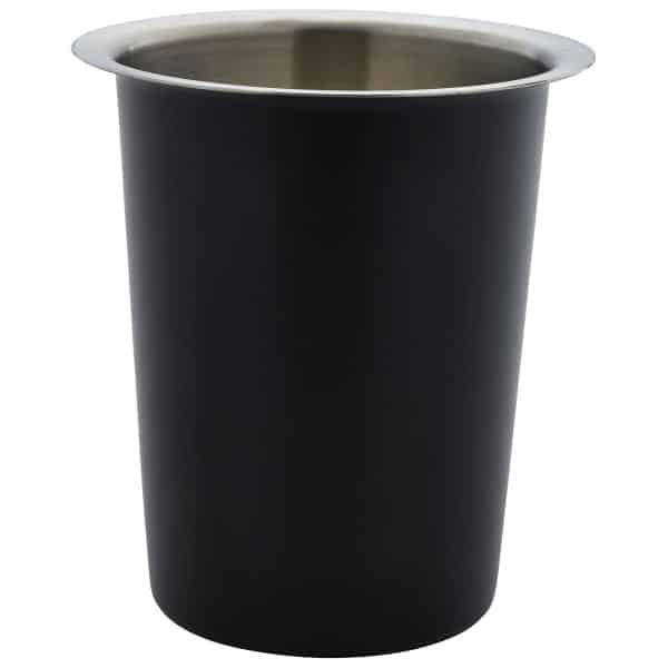 GenWare Stainless Steel Black Cutlery Cylinder - Pack of 1