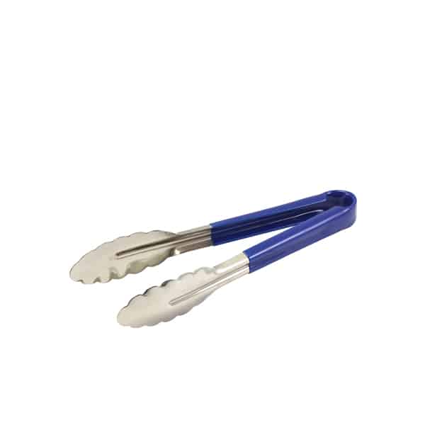 Genware Colour Coded S/St. Tong 23cm Blue - Pack of 1