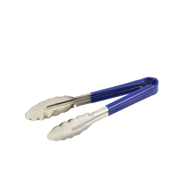 Genware Colour Coded St/St. Tong 31cm Blue - Pack of 1