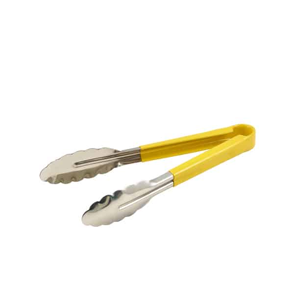Genware Colour Coded St/St. Tong 31cm Yellow - Pack of 1