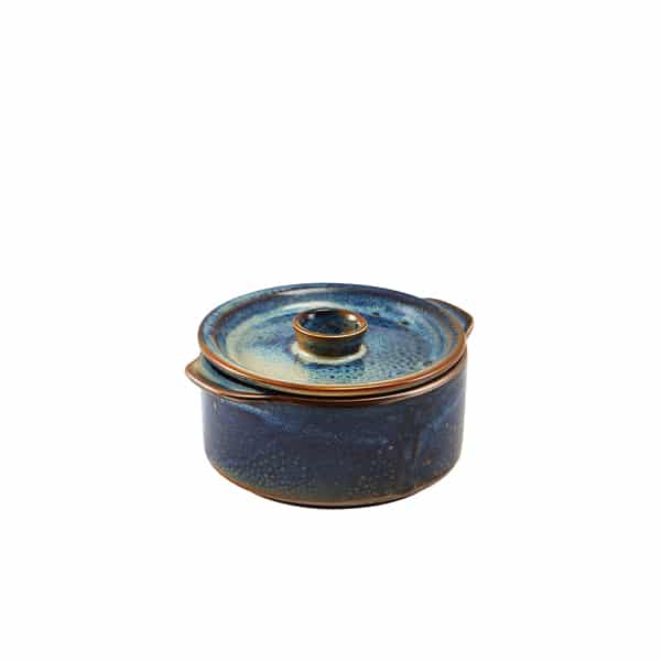 Terra Porcelain Aqua Blue Mini Casserole Dish 10.4cm - Pack of 6