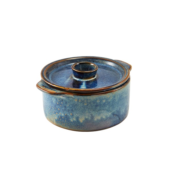 Terra Porcelain Aqua Blue Mini Casserole Dish 14cm - Pack of 6