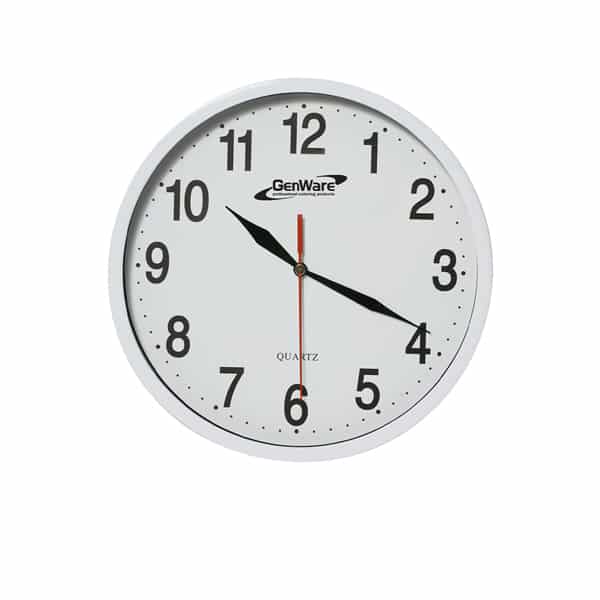 Wall Clock White 24cm Dia - Pack of 1