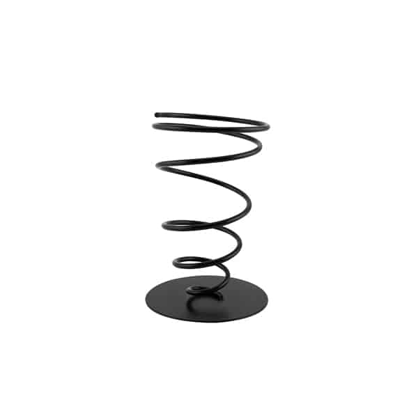 Genware Serving Cone 18cm Black - Pack of 1