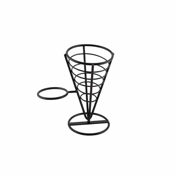 Genware Serving Cone 1 Ramekin Well 21.5cm - Pack of 1