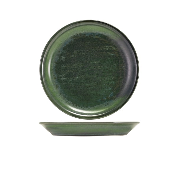 Terra Porcelain Aqua Green Coupe Plate 19cm - Pack of 6