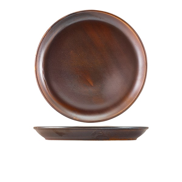 Terra Porcelain Rustic Copper Coupe Plate 27.5cm - Pack of 6