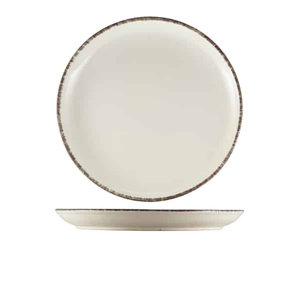 Terra Stoneware Sereno Grey Coupe Plate 27.5cm - Pack of 6