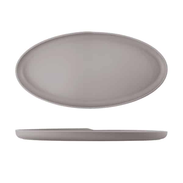 Sand Brown Copenhagen Oval Melamine Dish 55 x 27.5cm - Pack of 1