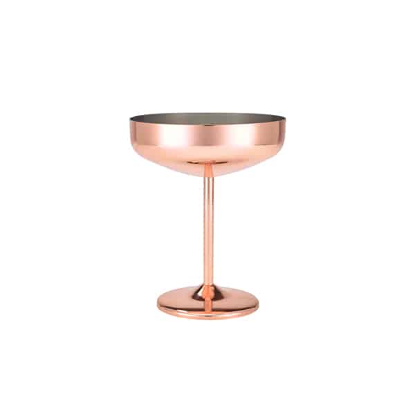 GenWare Copper Plated Cocktail Coupe Glass 30cl/ 10.5oz - Pack of 1