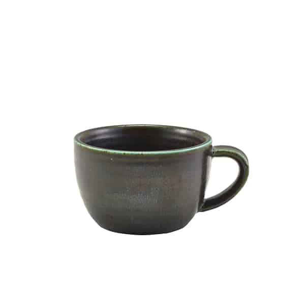 Terra Porcelain Black Coffee Cup 22cl/ 7.75oz - Pack of 6