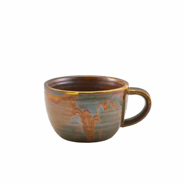 Terra Porcelain Rustic Copper Coffee Cup 22cl/ 7.75oz - Pack of 6