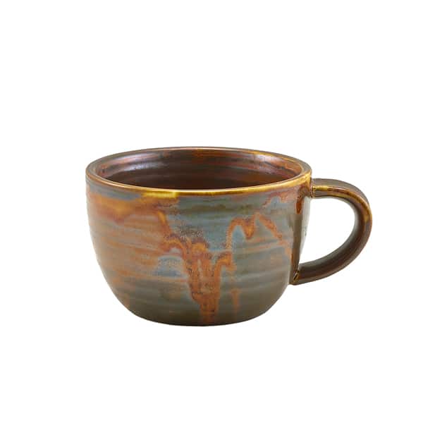 Terra Porcelain Rustic Copper Coffee Cup 28.5cl/ 10oz - Pack of 6