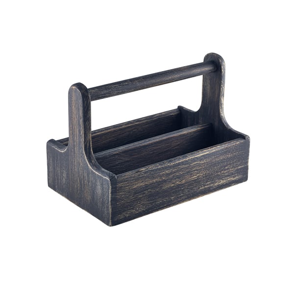Black Wooden Table Caddy - Pack of 1