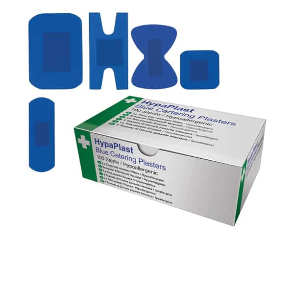 Blue Detectable Plasters Mix 5 Types Box 100 - Pack of 1