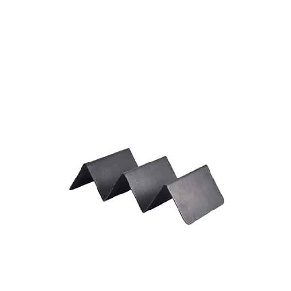 GenWare Black Vintage Steel Fast Food Stand 2 Slot - Pack of 12