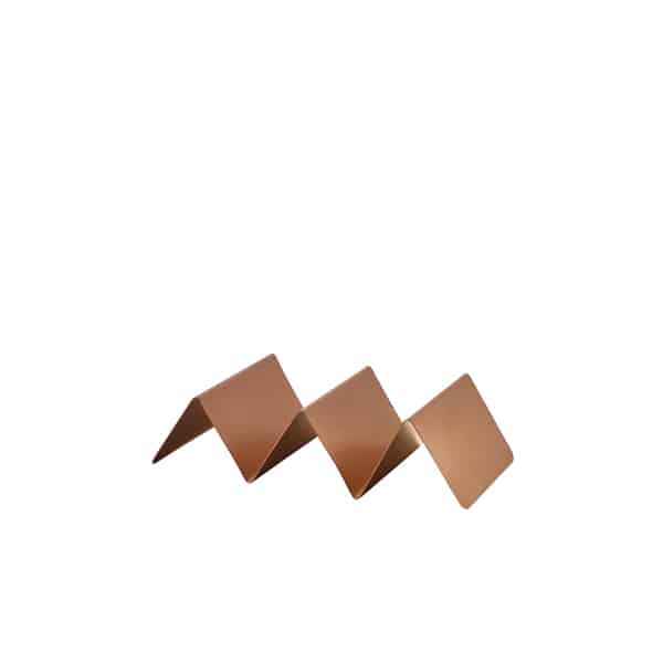 GenWare Copper Vintage Steel Fast Food Stand 2 Slot - Pack of 12