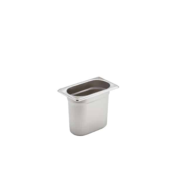 St/St Gastronorm Pan 1/9 - 150mm Deep - Pack of 1