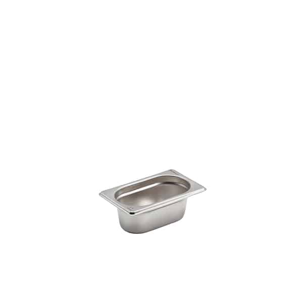 St/St Gastronorm Pan 1/9 - 65mm Deep - Pack of 1