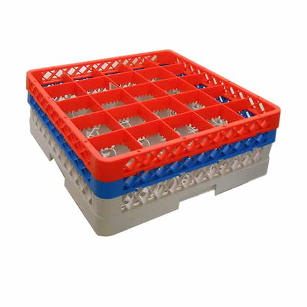 Genware 25 Comp Glass Rack With 2 Extenders - Pack of 1