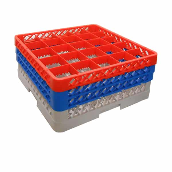 Genware 25 Comp Glass Rack With 3 Extenders - Pack of 1