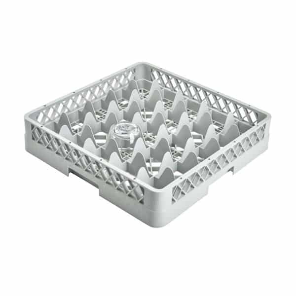 Genware 25 Compartment Glass Rack - Pack of 1