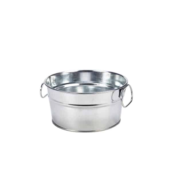 Galvanised Steel Serving Bucket 15 x 8cm - Pack of 6