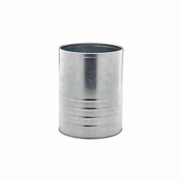 Galvanised Steel Can 11cm Dia x 14.5cm - Pack of 12
