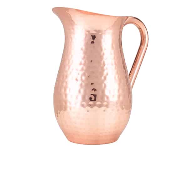 GenWare Hammered Copper Plated Water Jug 2L/ 67.6oz - Pack of 1
