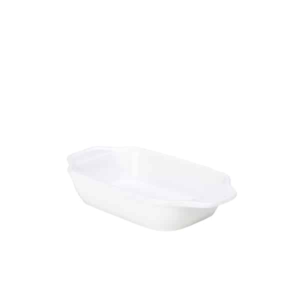 Genware Porcelain Individual Rectangular Dish 16 x 11cm/ 6.3 x 4.5" - Pack of 6