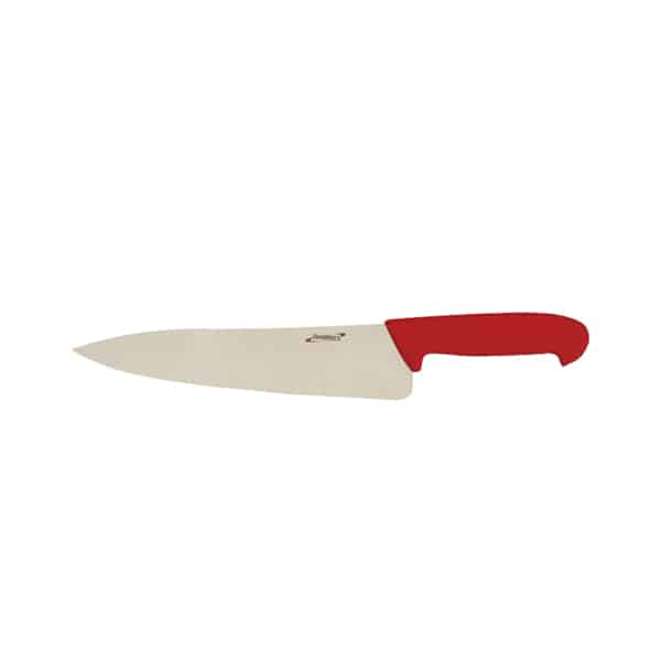Genware 10'' Chef Knife Red - Pack of 1