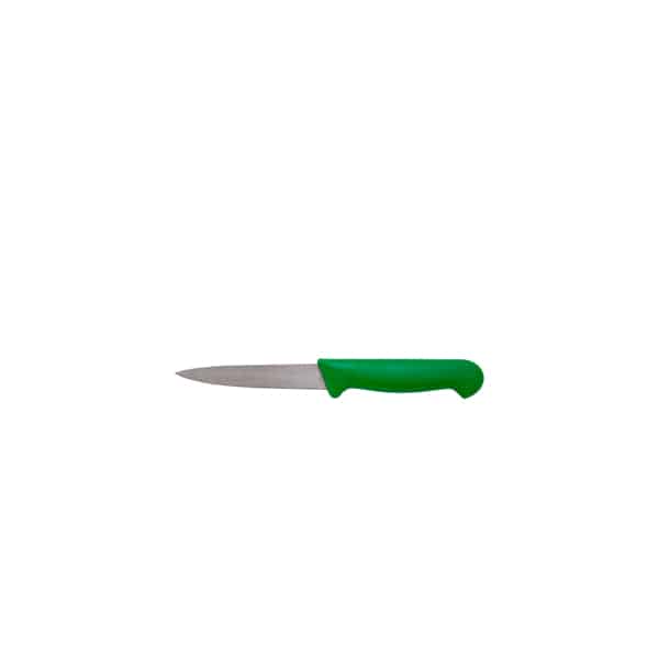 Genware 4" Vegetable Knife Green - Pack of 1