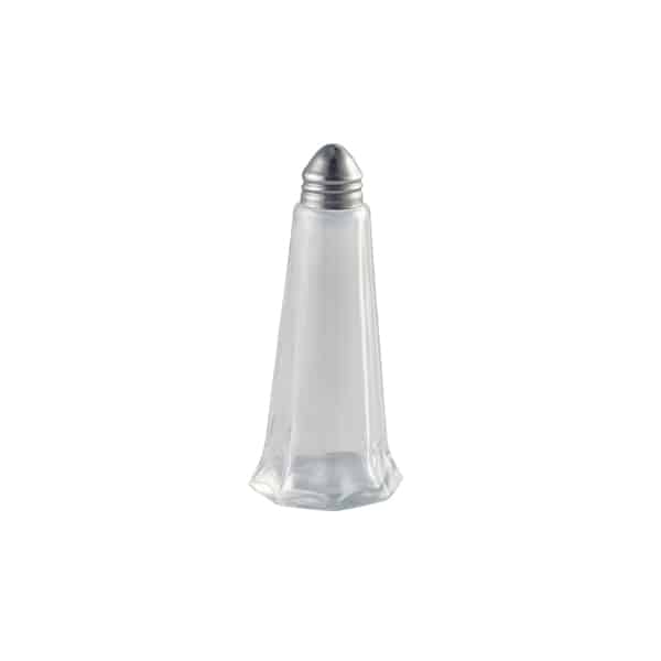 Glass Lighthouse Salt Shaker Silver Top - Pack of 12