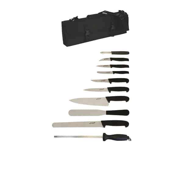 10 Piece Knife Set + Knife Case - Pack of 1