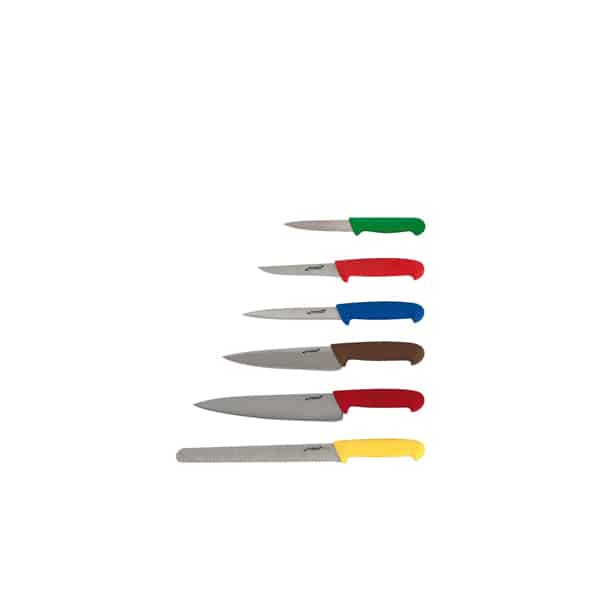 6 Piece Colour Coded Knife Set + Knife Wallet - Pack of 1