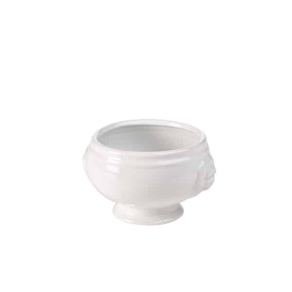Genware Porcelain Lion Head Soup Bowl 40cl/ 14oz - Pack of 6