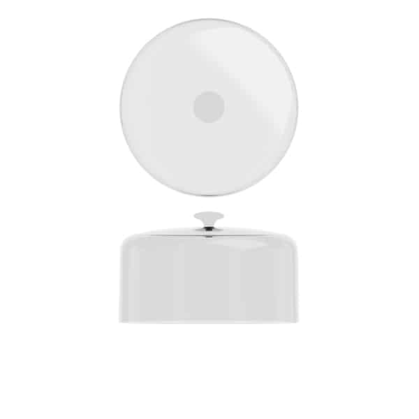 Clear PC Dome Lid With White Handle 26.5 x 16.2cm - Pack of 1