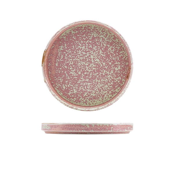 Terra Porcelain Rose Low Presentation Plate 18cm - Pack of 6