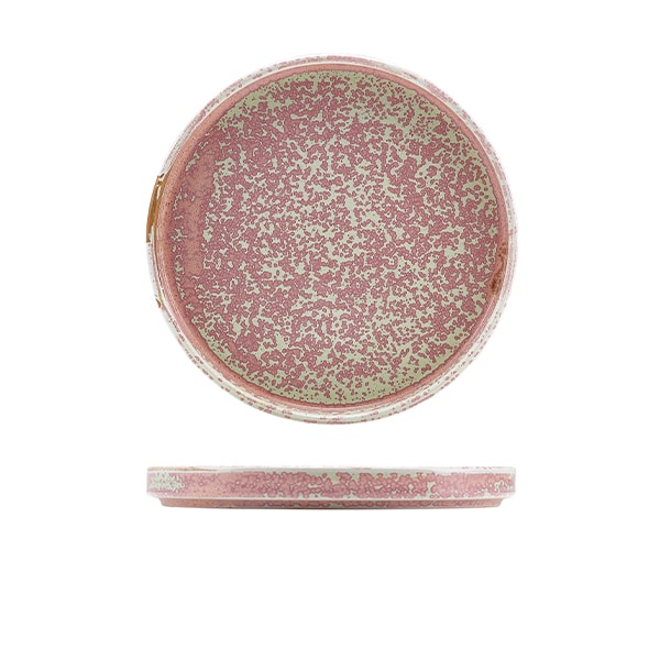 Terra Porcelain Rose Low Presentation Plate 21cm - Pack of 6